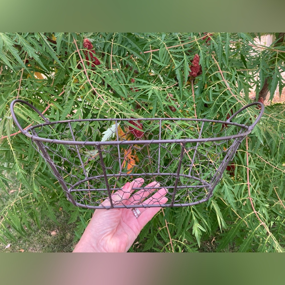 🌻Rustic Metal Basket - Picture 5 of 6
